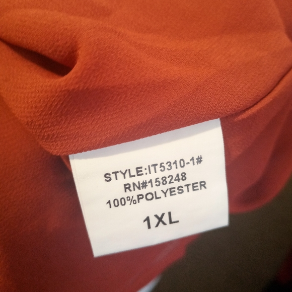 Talent top spaghetti straps rust orange size 1XL - Picture 4 of 8